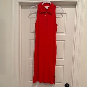 Lilly Pulitzer Sleeveless Red Polo Dress